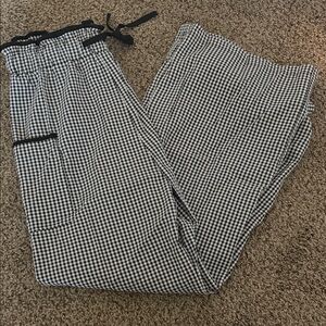 Black and White Checkered Pants